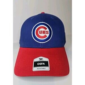 MLB Fan Favorite Chicago Cubs Men Two Tone Structured Curved Adjustable Hat Cap